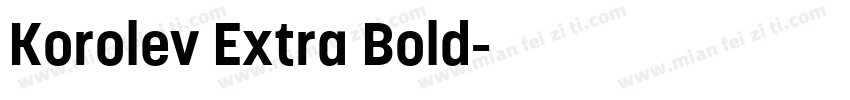 Korolev Extra Bold字体转换